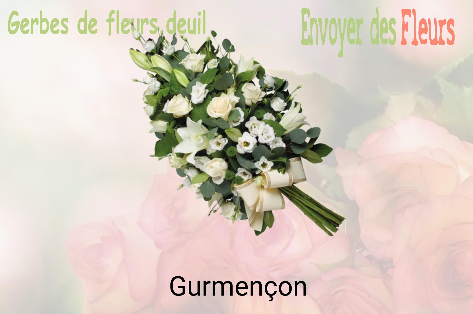 Gerbe de fleurs de deuil livrée à Gurmençon